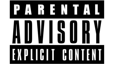 parental advisory label on album cover.